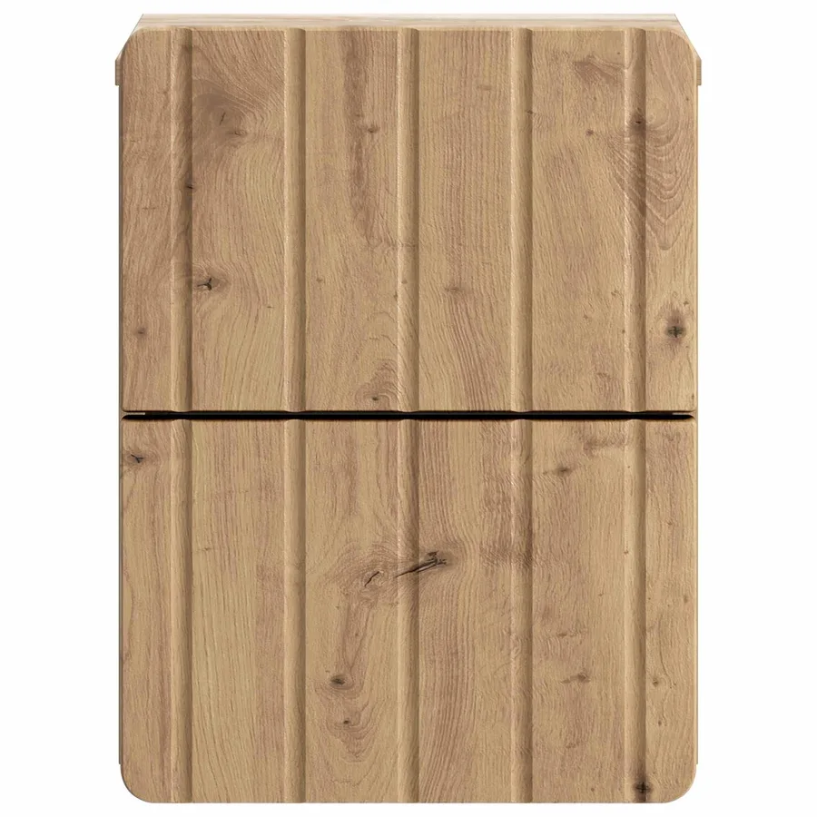 Cabinet de chevet mural 2 pc Chêne artisanal 33 x 34,5 x 43 cm - 7