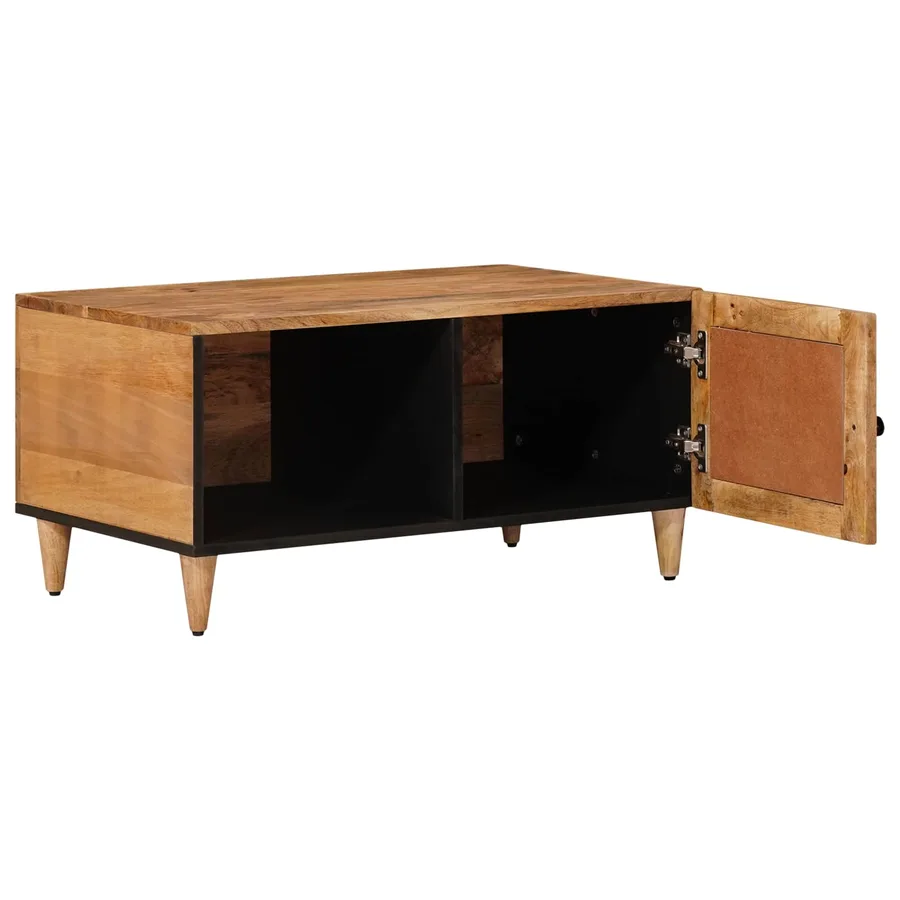 Table basse Naturel 80 x 50 x 40 cm Bois de mangue massif - 2