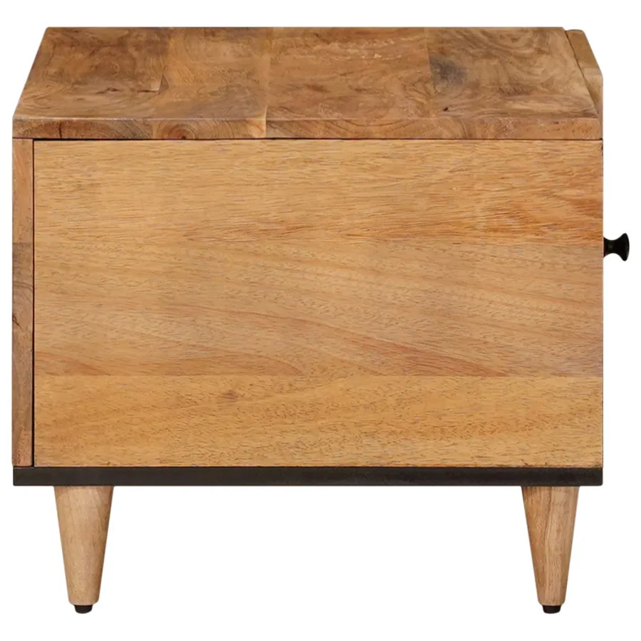 Table basse Naturel 80 x 50 x 40 cm Bois de mangue massif - 4