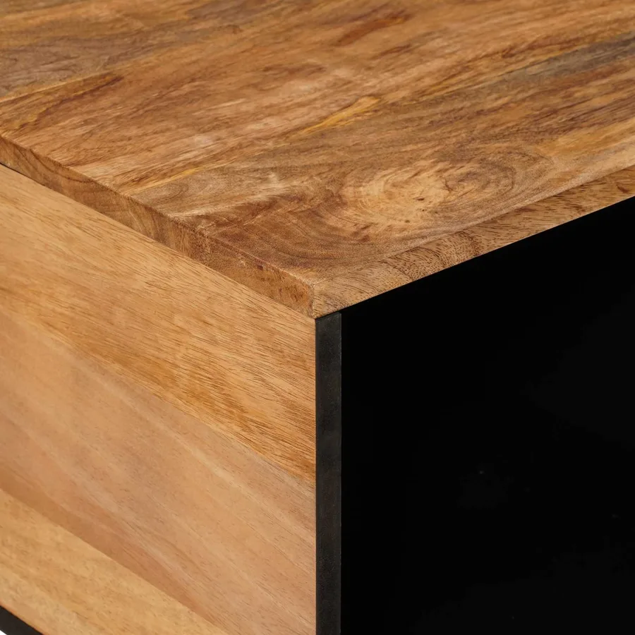 Table basse Naturel 80 x 50 x 40 cm Bois de mangue massif - 6
