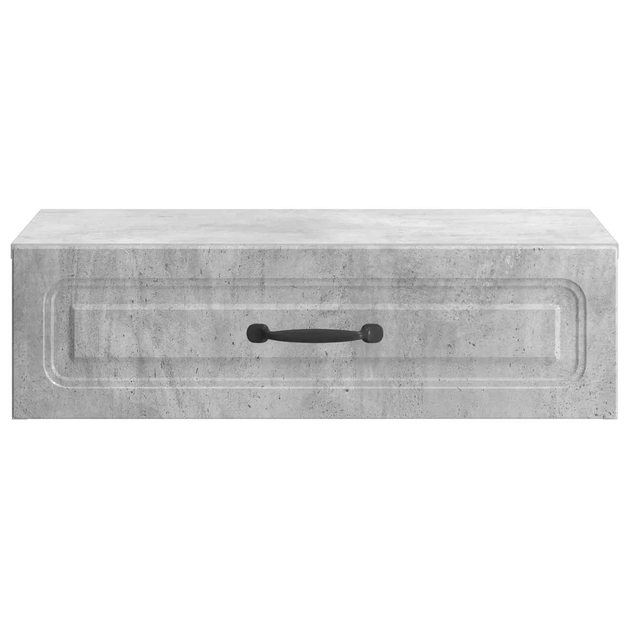 Table d'appoint murale Gris béton 59 x 34,5 x 17 cm - 5
