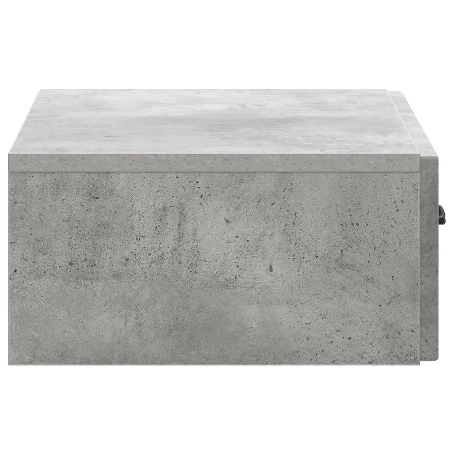 Table d'appoint murale Gris béton 59 x 34,5 x 17 cm - 6
