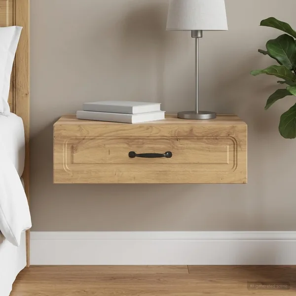 Table d'appoint murale 59 x 34,5 x 17 cm Bois d'ingénierie