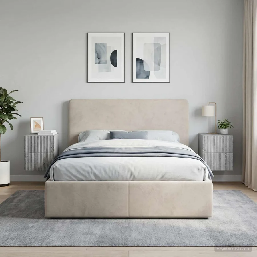 Cabinet de chevet mural 2 pcs Sonoma gris 33 x 34,5 x 40 cm - 4