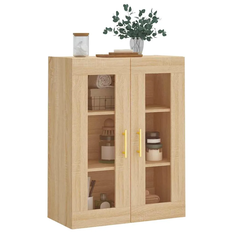 Armoire murale chêne sonoma 69,5x34x90 cm - 4