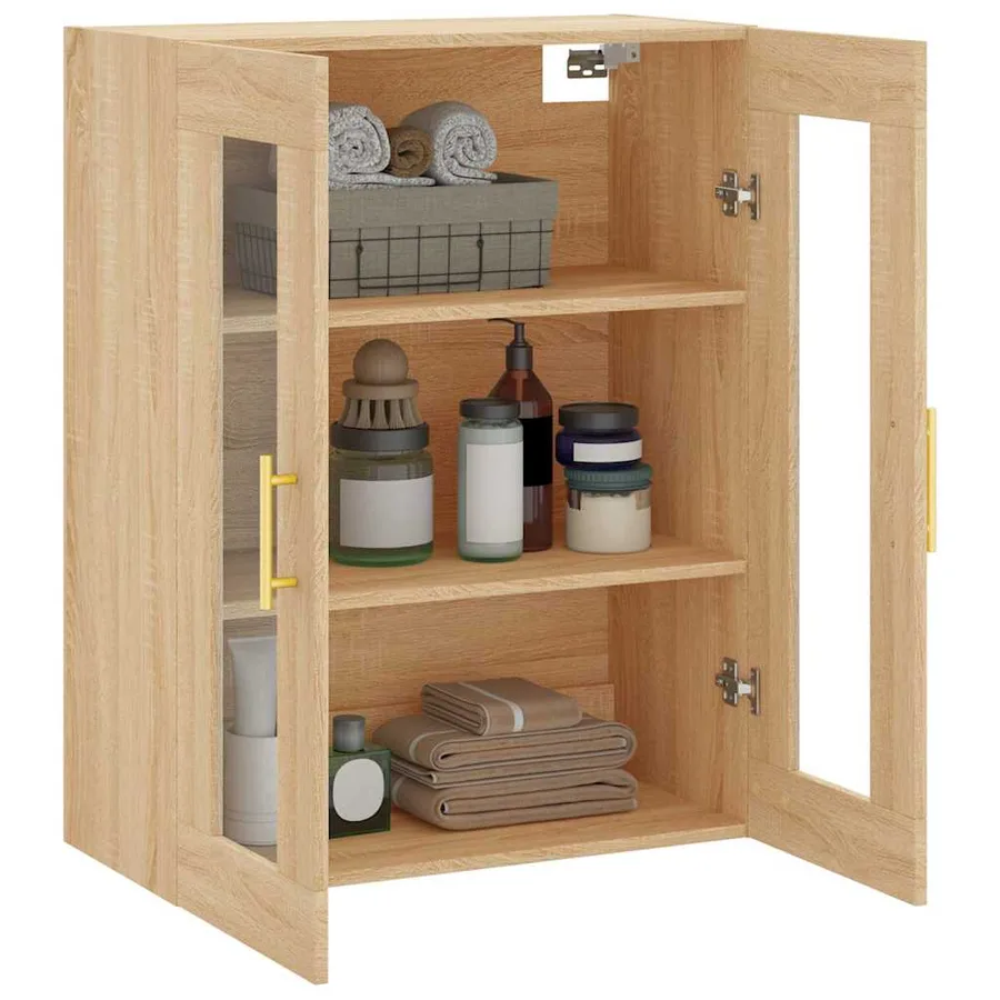 Armoire murale chêne sonoma 69,5x34x90 cm - 5