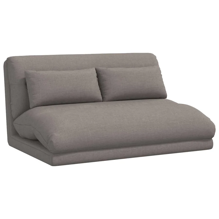 Fauteuil de sol ajustable Taupe Tissu - 2