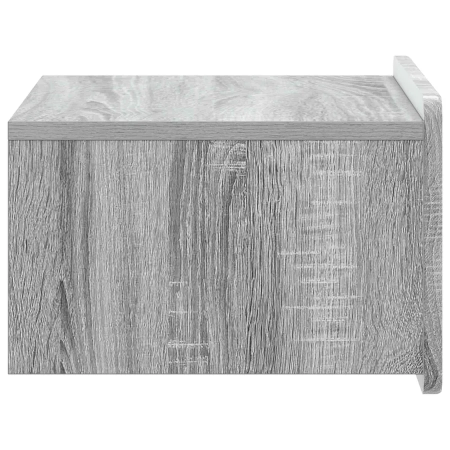 Cabinet de chevet mural Sonoma gris 49 x 34,5 x 24 cm - 6