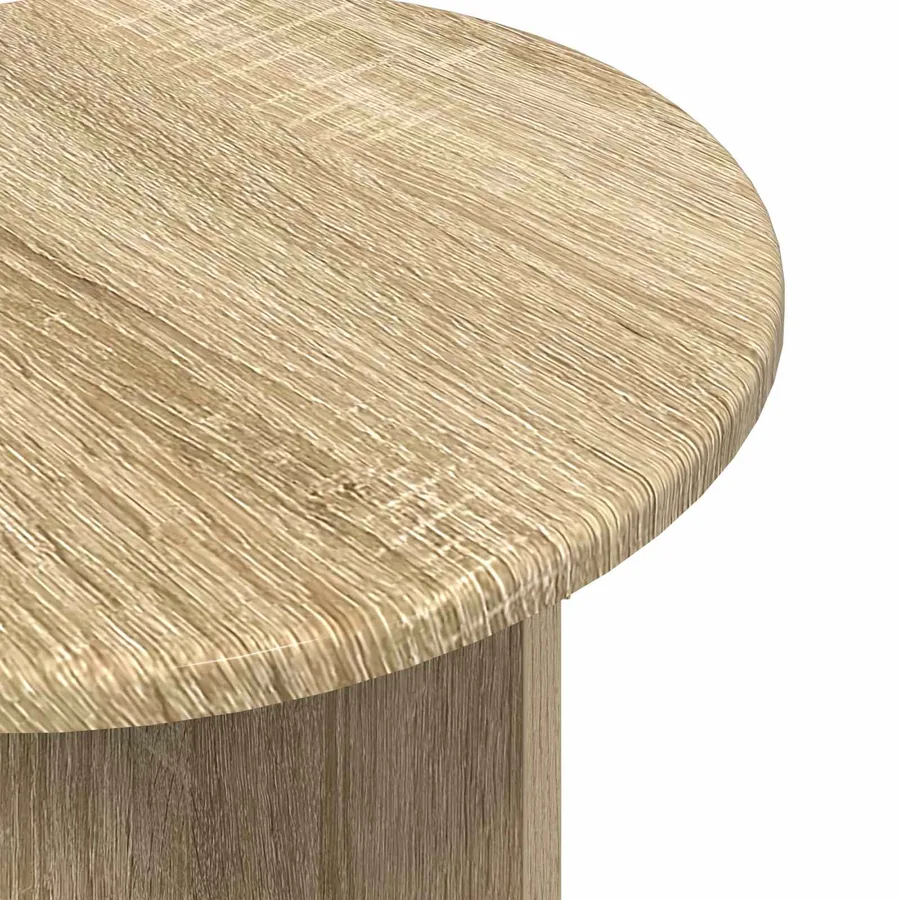 Ensemble de tables d'appoint avec stockage 2 pcs Chêne Sonoma - 6