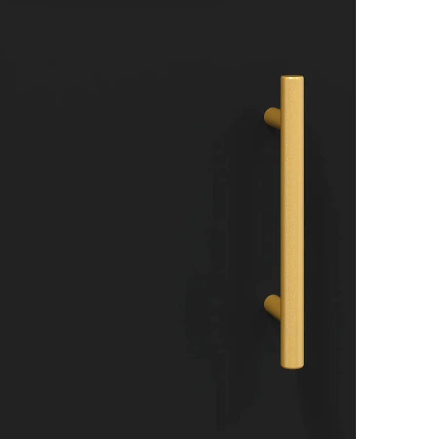 Armoires murales 2 pcs noir bois d'ingénierie - 9