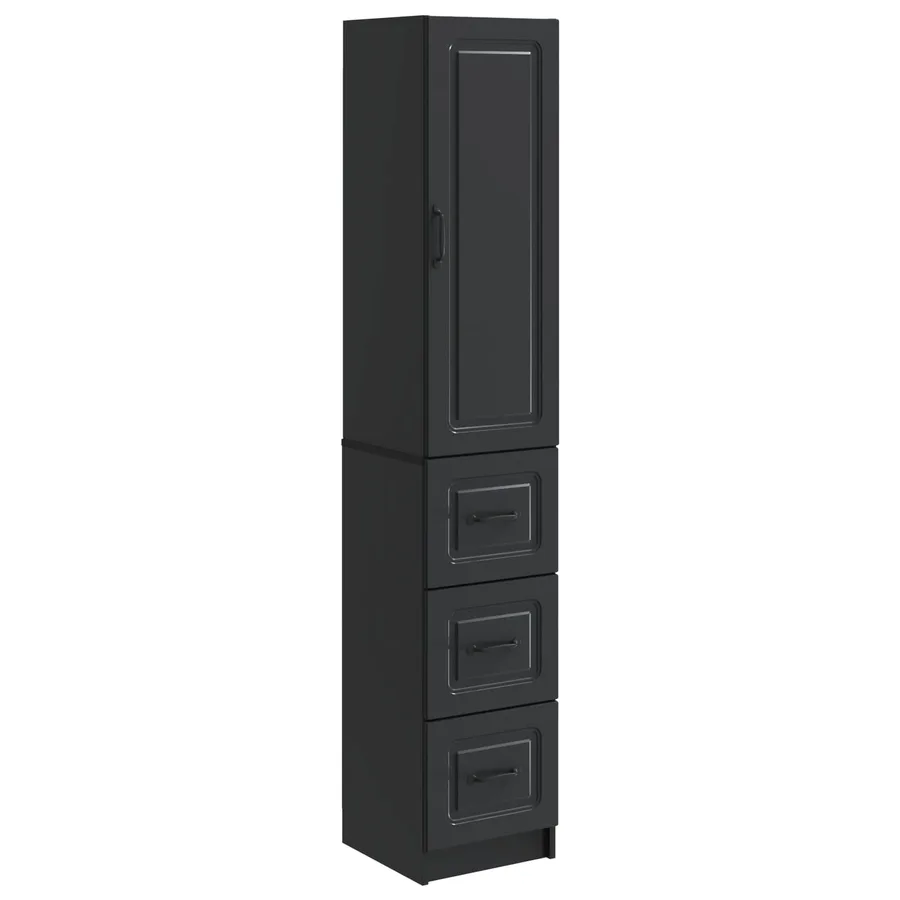 Ensemble de Meubles 2 pcs Noir 33 x 34,5 x 87 cm - 2