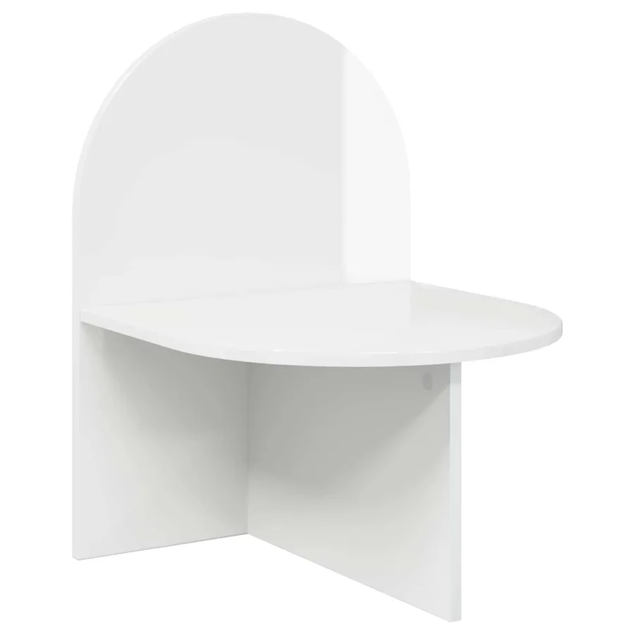 Table de chevet Blanc brillant 48 x 49 x 65 cm - 2