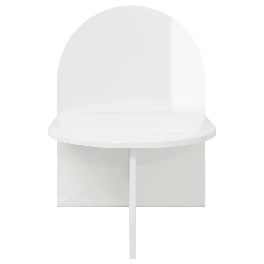 Table de chevet Blanc brillant 48 x 49 x 65 cm - 4