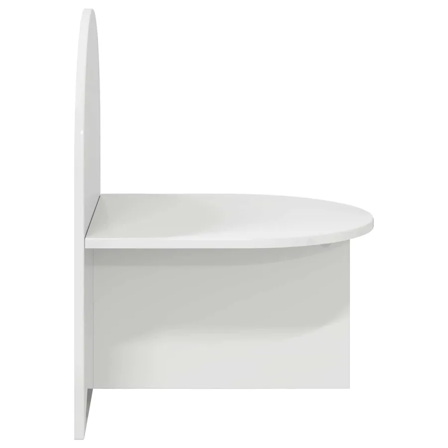 Table de chevet Blanc brillant 48 x 49 x 65 cm - 5