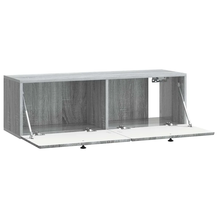 Meuble TV mural 98 x 31 x 30 cm Sonoma gris Bois d'ingénierie - 5