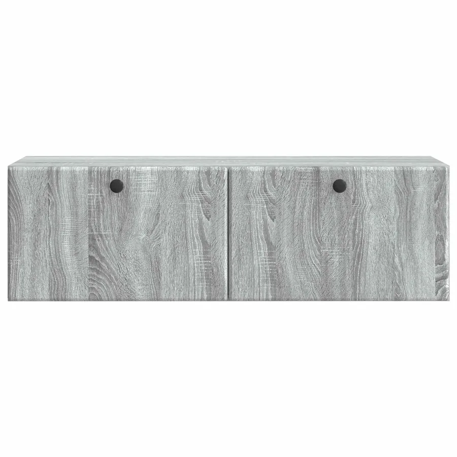 Meuble TV mural 98 x 31 x 30 cm Sonoma gris Bois d'ingénierie - 6