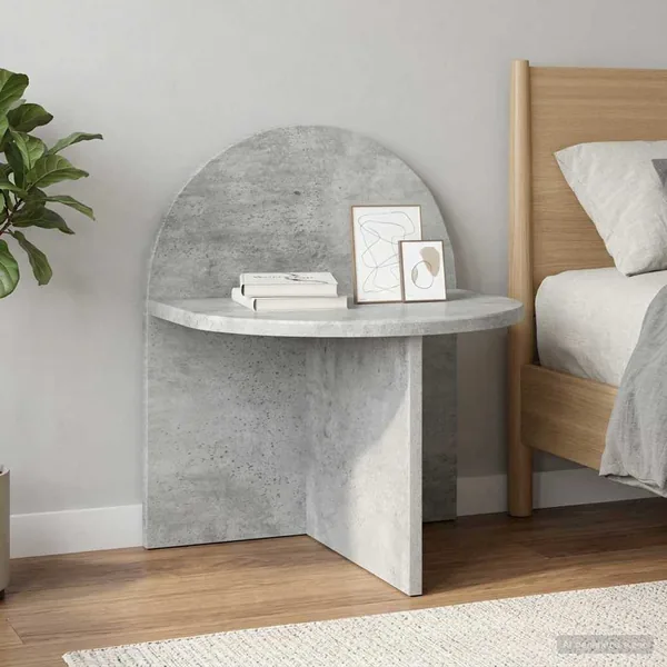 Table de chevet Gris béton 40 x 35,5 x 45,5 cm