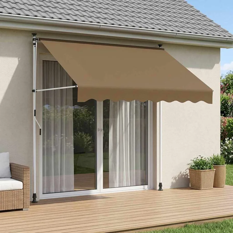 Auvent rétractable manuel Beige 250 cm