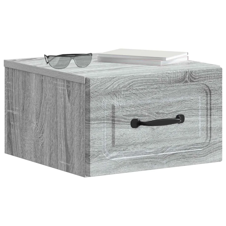 Cabinet de chevet mural 2 pcs Sonoma gris 34,5 x 33 x 20 cm - 3