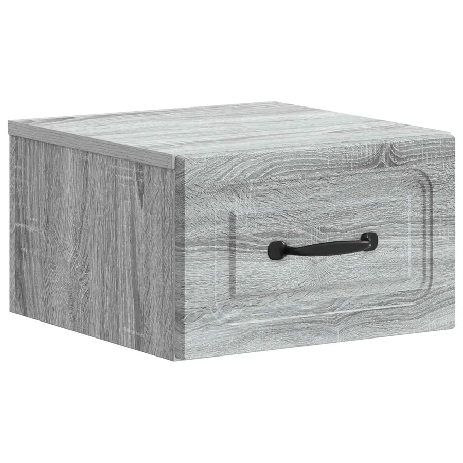 Cabinet de chevet mural 2 pcs Sonoma gris 34,5 x 33 x 20 cm - 5