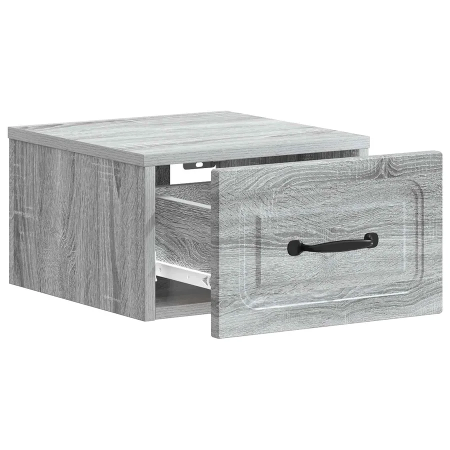 Cabinet de chevet mural 2 pcs Sonoma gris 34,5 x 33 x 20 cm - 6