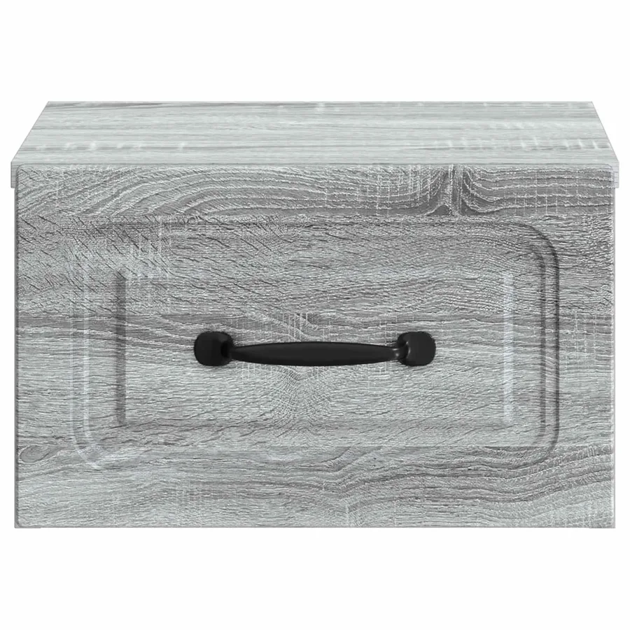 Cabinet de chevet mural 2 pcs Sonoma gris 34,5 x 33 x 20 cm - 7