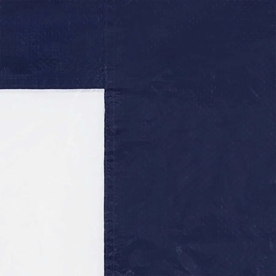 Mur de tente de fête 2 pcs 400 x 195 cm Bleu PE et acier - 4