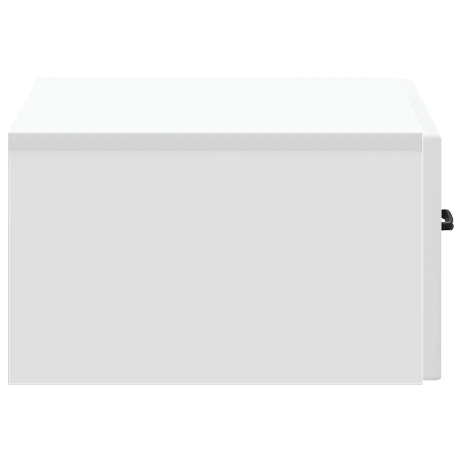 Cabinet de chevet mural avec tiroir Blanc 49 x 34,5 x 20 cm - 6