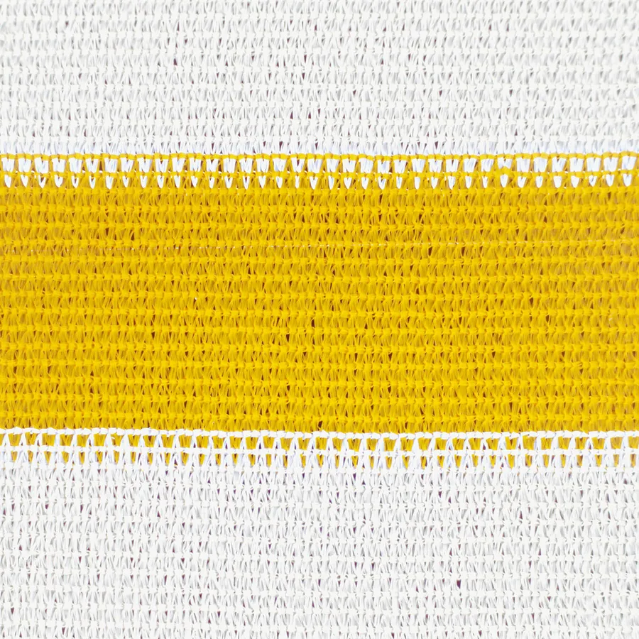 Voile d'ombre Jaune et blanc 2 x 3,5 m HDPE - 7