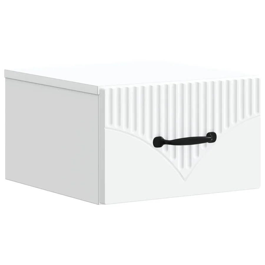 Cabinet de chevet mural 2 pcs Blanc 34,5 x 33 x 20 cm - 5