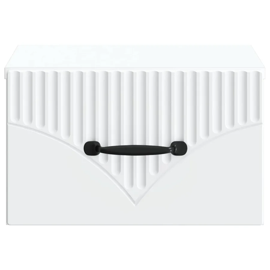 Cabinet de chevet mural 2 pcs Blanc 34,5 x 33 x 20 cm - 7