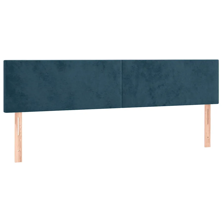 Sommier à lattes de lit avec matelas LED Bleu foncé 180x200 cm - 7