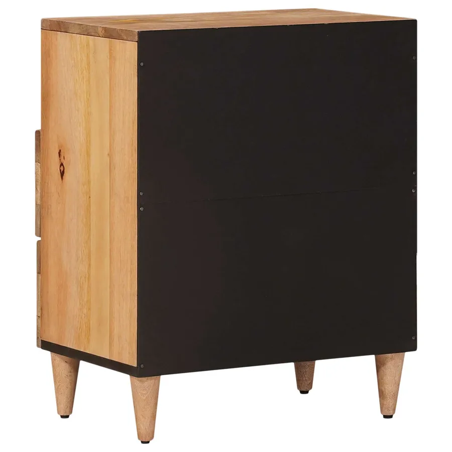 Cabinet de chevet Naturel 50 x 33 x 62 cm Bois de mangue massif - 5