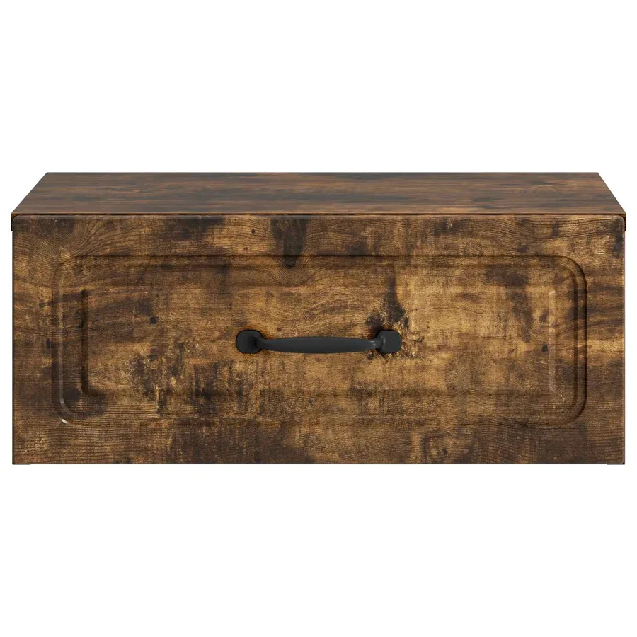 Cabinet de chevet mural 2 pcs Chêne fumé 49 x 34,5 x 20 cm - 7