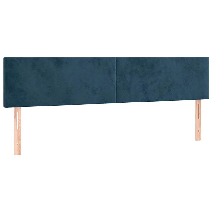 Sommier à lattes de lit et matelas Bleu foncé 180x200cm Velours - 6