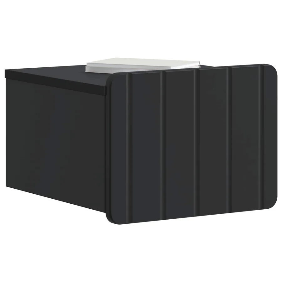 Cabinet de chevet mural 2 pcs Noir 33 x 34,5 x 24 cm - 3