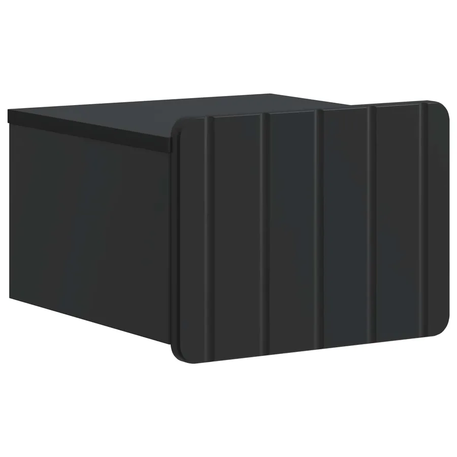 Cabinet de chevet mural 2 pcs Noir 33 x 34,5 x 24 cm - 5