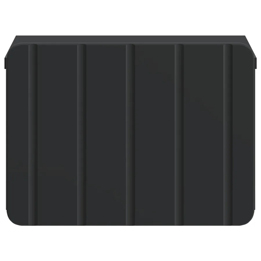 Cabinet de chevet mural 2 pcs Noir 33 x 34,5 x 24 cm - 7