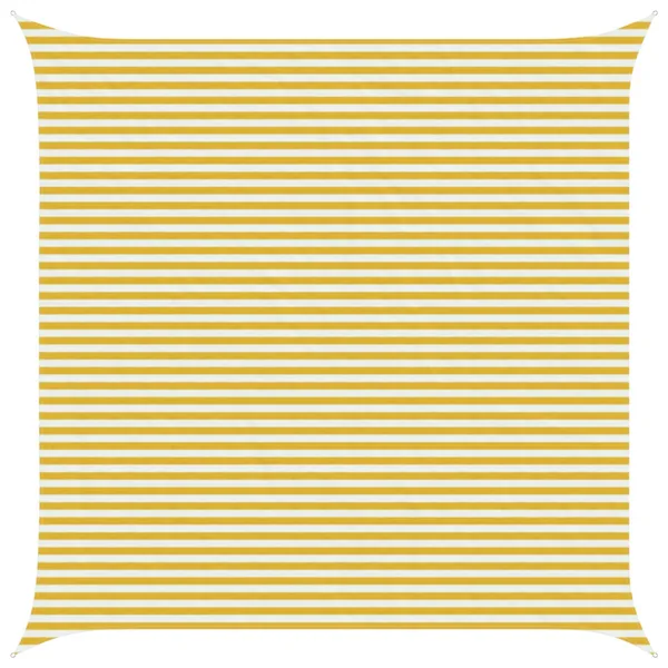 Voile d'ombre Jaune et blanc 5 x 5 m HDPE