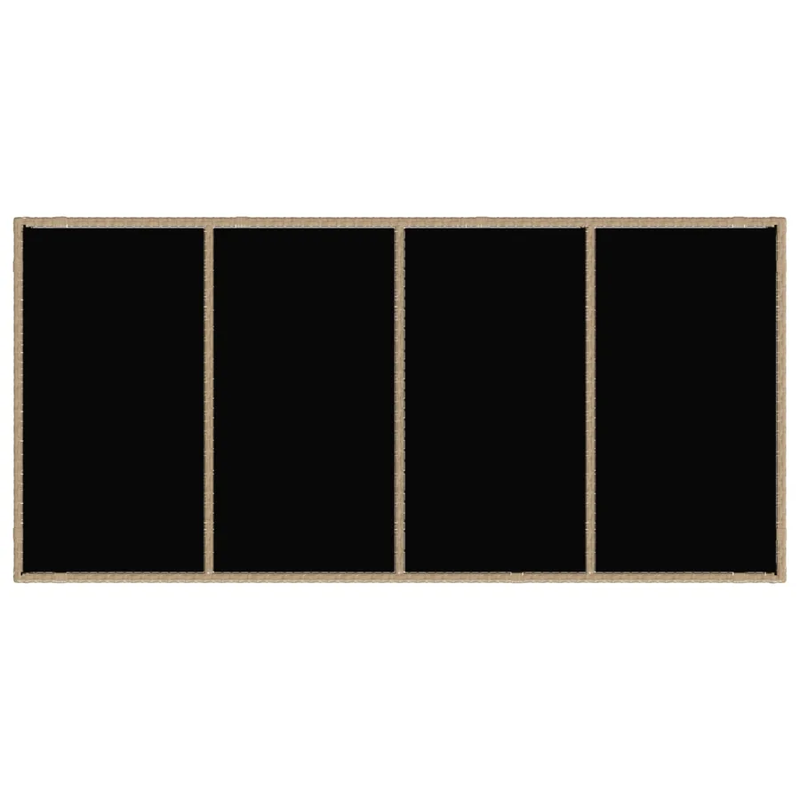 Ensemble de repas extérieur 7 pcs Beige et Gris clair - 6