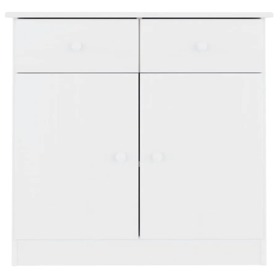 Buffet ALTA blanc 77x35x73 cm bois massif de pin - 3