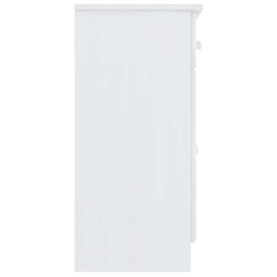 Buffet ALTA blanc 77x35x73 cm bois massif de pin - 5