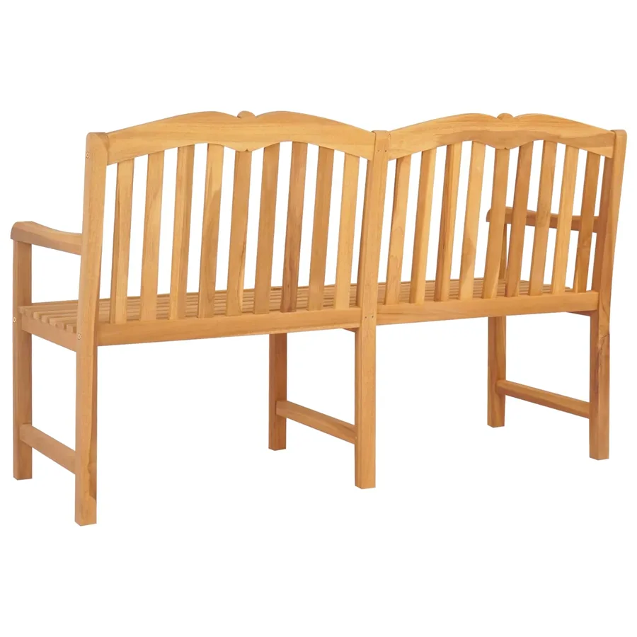 Banc en Bois Sculpté en Rose 150 x 60,5 x 95 cm Naturel - 5