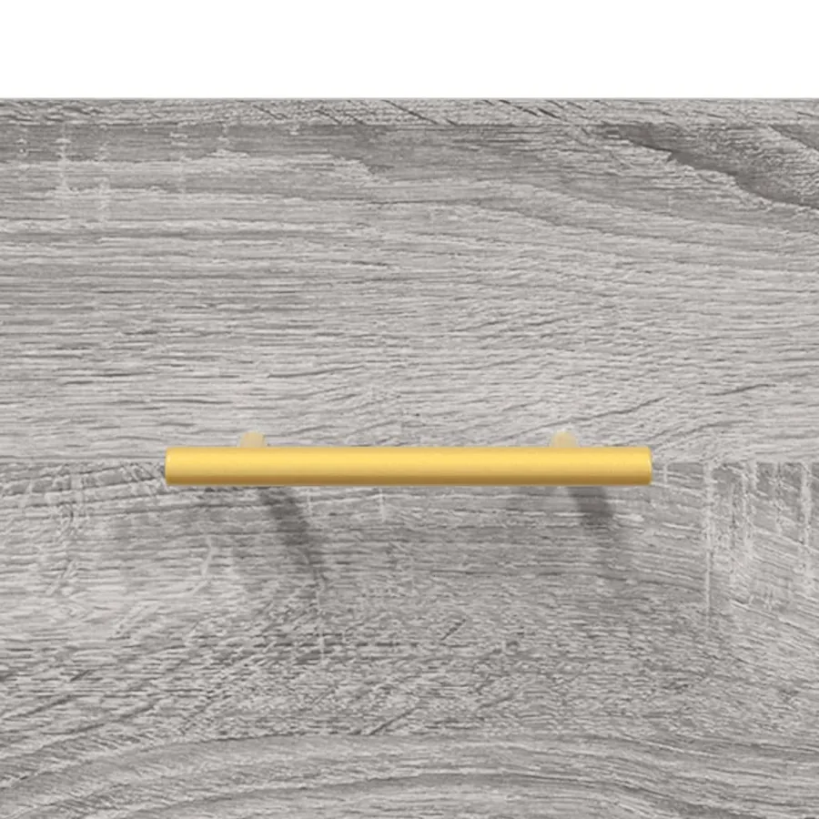 Buffet haut Sonoma gris 69,5x34x180 cm Bois d'ingénierie - 10