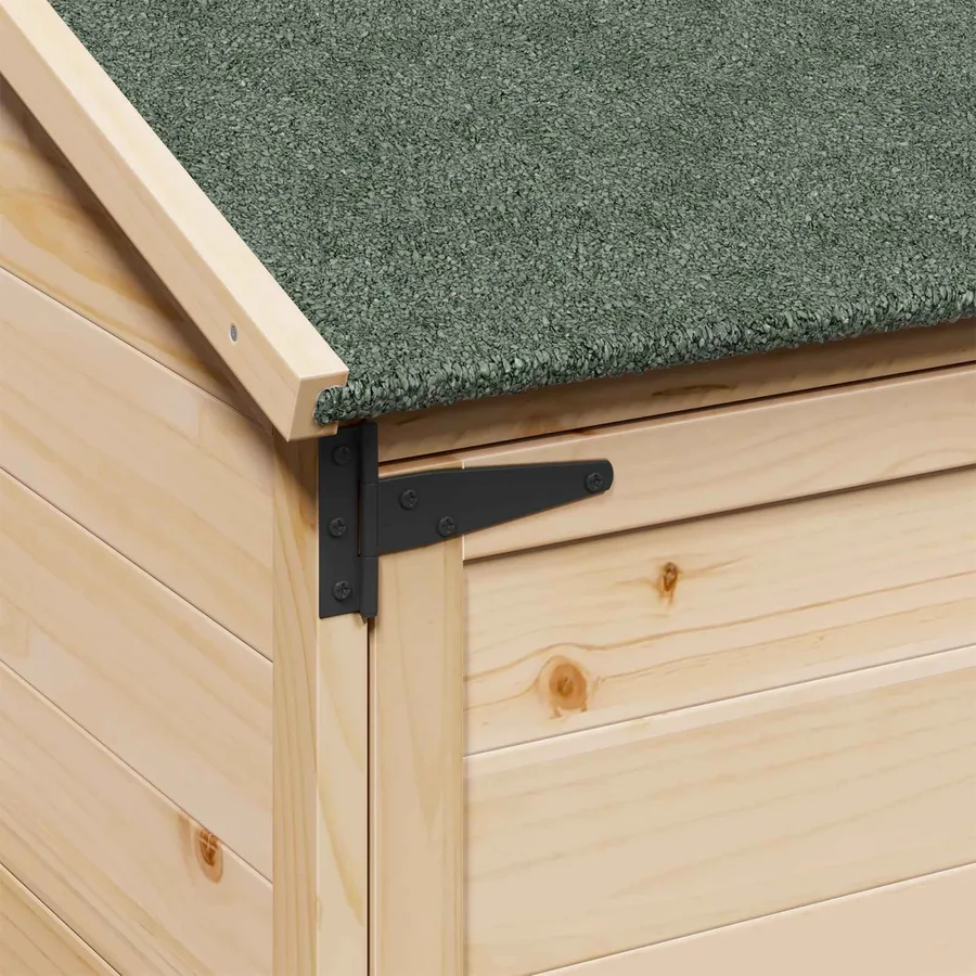Abri de jardin Naturel 59 x 56 x 113,5 cm Bois de Sapin Massif - 7