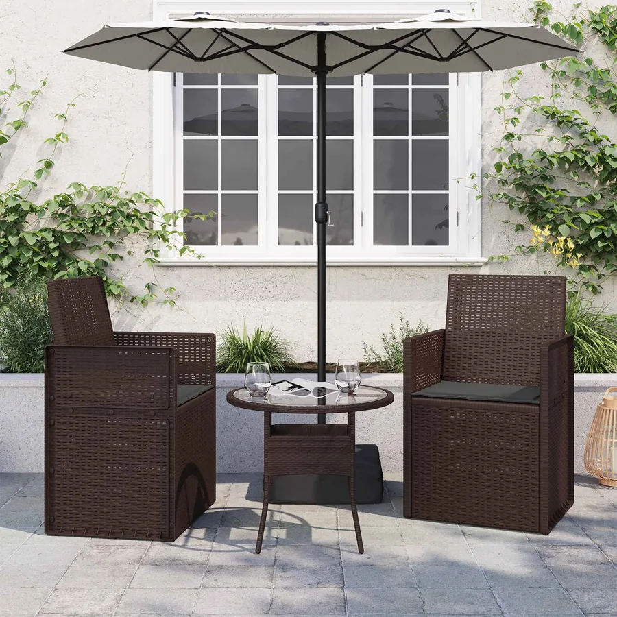 Coussins de siège 2 pcs Anthracite 47 x 36 x 2 cm Polyester