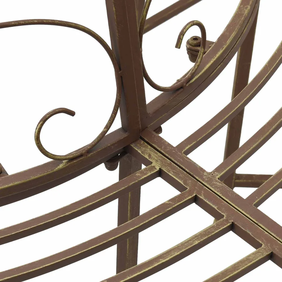 Banc d'Arbre 8-Nombre de places Ø 160 x 89 cm Acier - 4