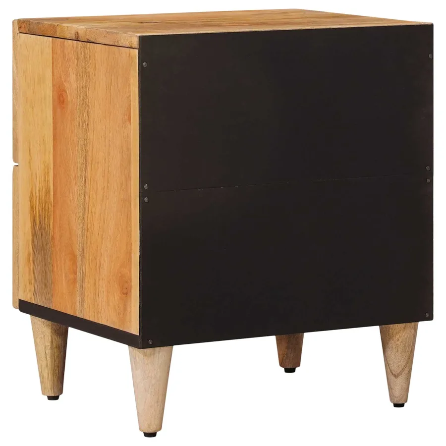 Cabinet de chevet avec tiroir Naturel 40 x 33,5 x 46 cm - 5