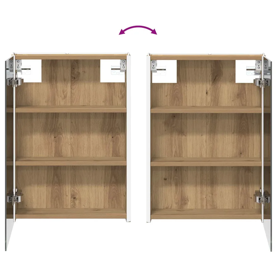 Ensemble d'armoire de salle de bain 5 pc Chêne artisanal - 12