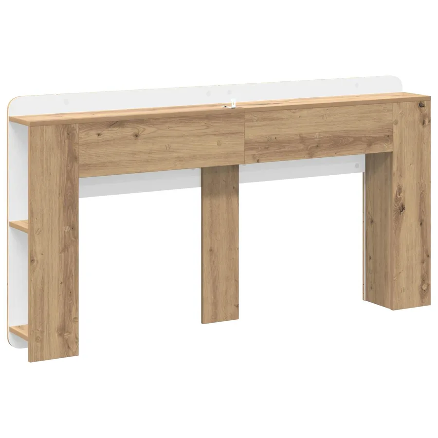 Cabinet de Tête de Lit Chêne artisanal 160 cm Bois d'ingénierie - 7